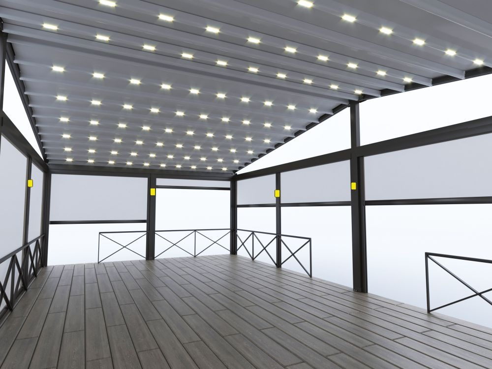 Исполнение пергол в версии Duo