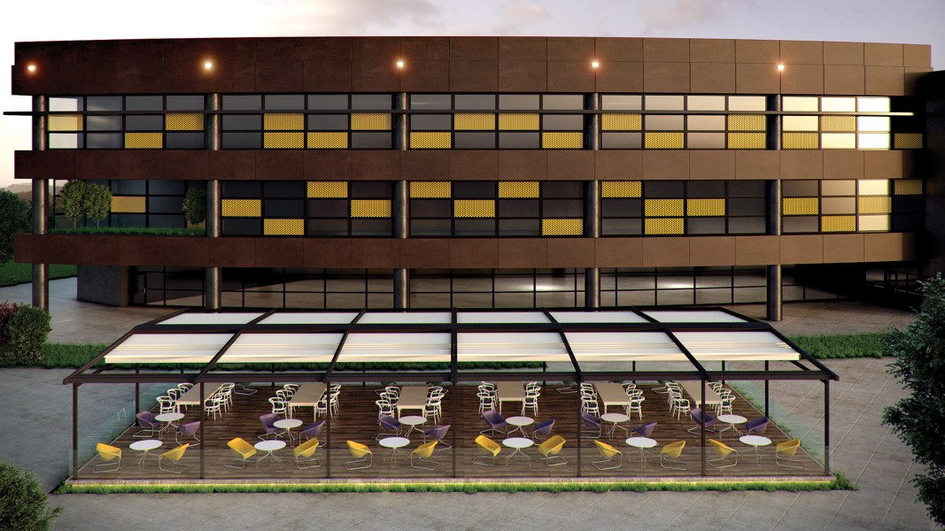 Исполнение пергол в версии Duo