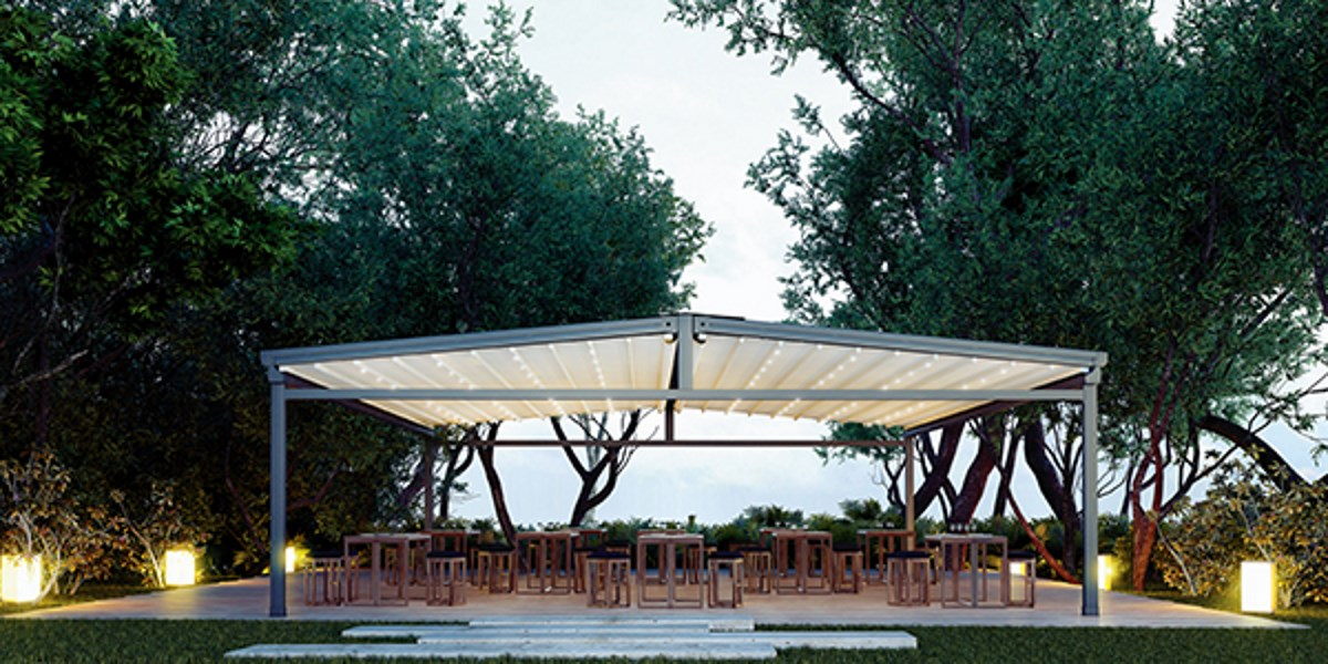 Исполнение пергол в версии Duo