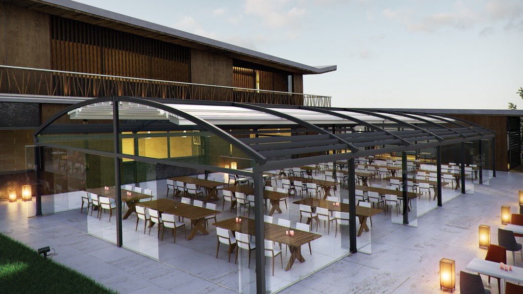 Исполнение пергол в версии Duo