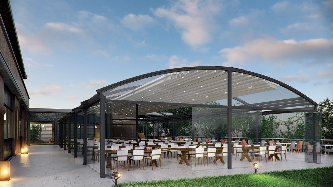 Исполнение пергол в версии Duo