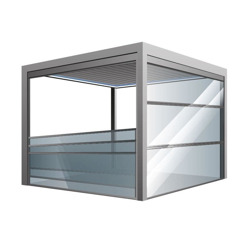 Парапетное  гильотинное остекление