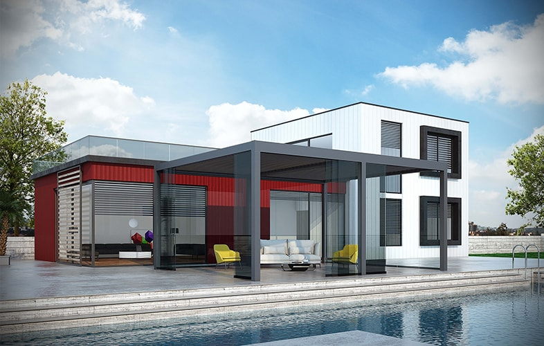 Биоклиматическая пергола Bioclimatic